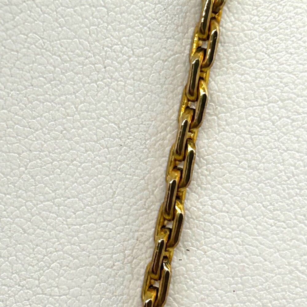 Tutankhamun Gold-tone Coin Pendant Necklace Egyptian Symbols & Greek Key Border - Picture 10 of 14